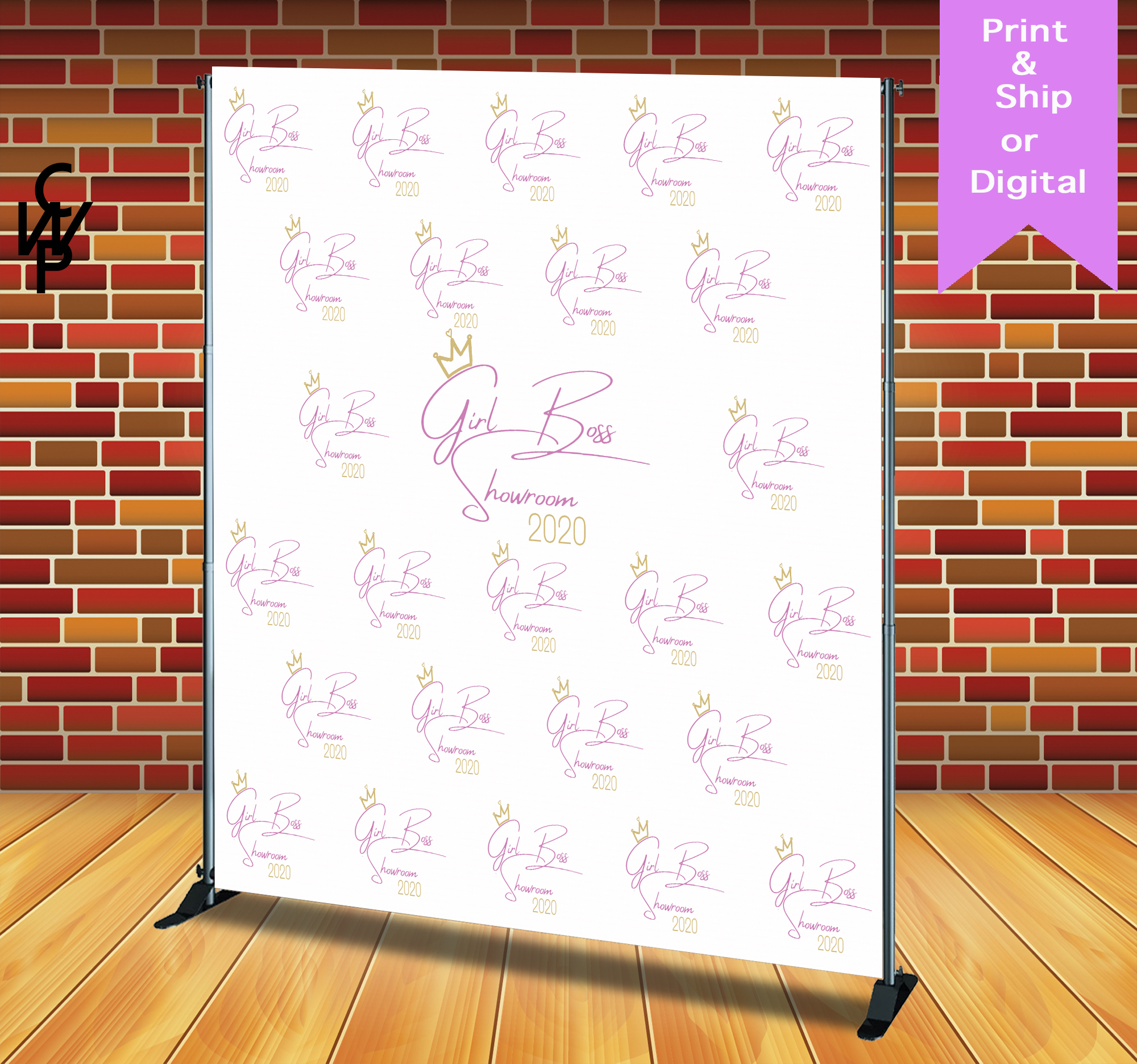 Step And Repeat Backdrop Banner, Business Logo – Business Advertising ...