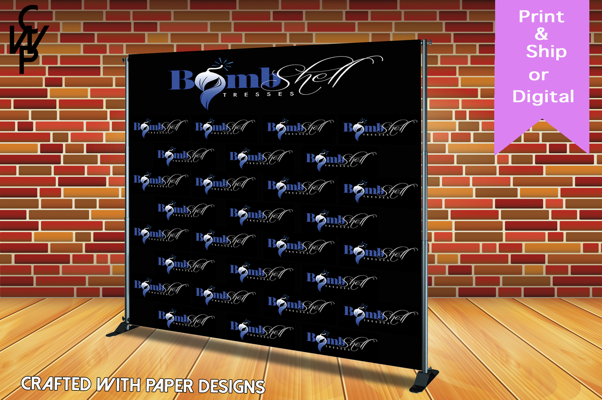 Logo Backdrop Template